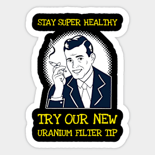 Try our uranium filter tips Sticker